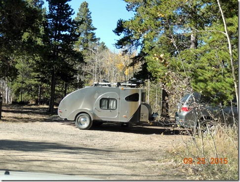 Trailer in the campground